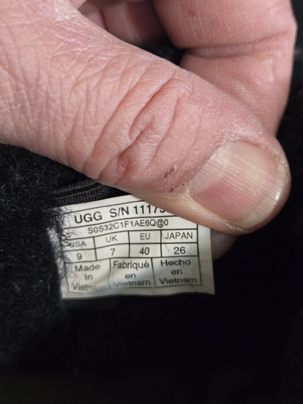UGG Kristin Wedge Boots Size 9 Black Worn Twice - Picture 6 of 7